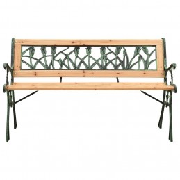 Acquista Panchina da Giardino 122 cm in Ghisa e Legno Massello di Abete con riferimento GHV-312031 della ditta GARDENHOME
