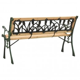 Acquista Panchina da Giardino 122 cm in Ghisa e Legno Massello di Abete con riferimento GHV-312031 della ditta GARDENHOME