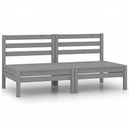 Acquista Divano da Giardino a 2 Posti Grigio in Legno Massello di Pino con riferimento GHV-3082374 della ditta GARDENHOME