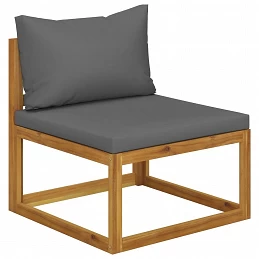 Acquista Set Divani da Giardino 2 pz con Cuscini Grigio Scuro in Acacia con riferimento GHV-311856 della ditta GARDENHOME