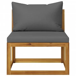 Acquista Set Divani da Giardino 2 pz con Cuscini Grigio Scuro in Acacia con riferimento GHV-311856 della ditta GARDENHOME