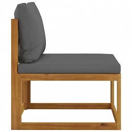 Acquista Set Divani da Giardino 2 pz con Cuscini Grigio Scuro in Acacia con riferimento GHV-311856 della ditta GARDENHOME
