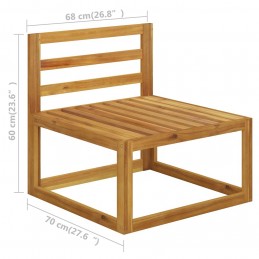 Acquista Set Divani da Giardino 2 pz con Cuscini in Massello di Acacia con riferimento GHV-311859 della ditta GARDENHOME