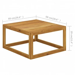 Acquista Poggiapiedi con Cuscino Grigio Scuro in Massello d'Acacia con riferimento GHV-311864 della ditta GARDENHOME