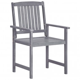 Acquista Sedie da Giardino 4 pz in Legno Massello di Acacia Grigio con riferimento GHV-311875 della ditta GARDENHOME