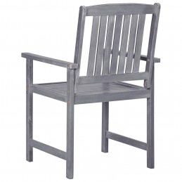 Acquista Sedie da Giardino 4 pz in Legno Massello di Acacia Grigio con riferimento GHV-311875 della ditta GARDENHOME