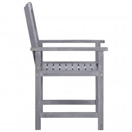 Acquista Sedie da Giardino 4 pz in Legno Massello di Acacia Grigio con riferimento GHV-311875 della ditta GARDENHOME