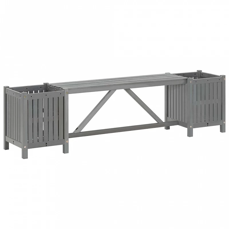 Acquista Panca da Giardino con 2 Fioriere 150cm Legno Massello di Acacia con riferimento GHV-311823 della ditta GARDENHOME