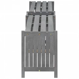 Acquista Panca Giardino Angolare e Fioriera 117cm Massello Acacia Grigia con riferimento GHV-311824 della ditta GARDENHOME