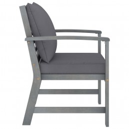 Acquista Sedie da Giardino e Cuscini Grigio Scuro 2 pz Massello Acacia con riferimento GHV-311827 della ditta GARDENHOME