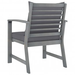 Acquista Sedie da Giardino e Cuscini Grigio Scuro 2 pz Massello Acacia con riferimento GHV-311827 della ditta GARDENHOME