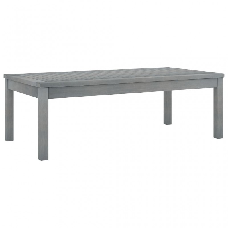 Acquista Tavolino da Caffè 100x50x33 cm Grigio Legno Massello di Acacia con riferimento GHV-311828 della ditta GARDENHOME