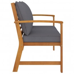 Acquista Panca da Giardino 120 cm Cuscino Grigio Scuro Legno di Acacia con riferimento GHV-311830 della ditta GARDENHOME