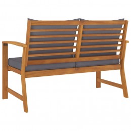 Acquista Panca da Giardino 120 cm Cuscino Grigio Scuro Legno di Acacia con riferimento GHV-311830 della ditta GARDENHOME