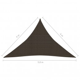 Acquista Vela Parasole 160 g/m² Marrone 4x4x5,8 m in HDPE con riferimento GHV-311809 della ditta GARDENHOME