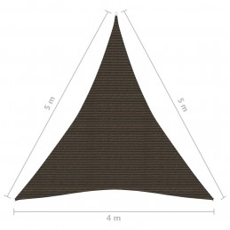 Acquista Vela Parasole 160 g/m² Marrone 4x5x5 m in HDPE con riferimento GHV-311811 della ditta GARDENHOME