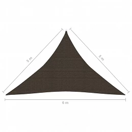 Acquista Vela Parasole 160 g/m² Marrone 5x5x6 m in HDPE con riferimento GHV-311815 della ditta GARDENHOME