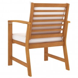 Acquista Sedie da Giardino e Cuscini Crema 2 pz Legno Massello d'Acacia con riferimento GHV-311831 della ditta GARDENHOME