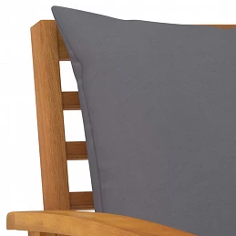 Acquista Sedie da Giardino e Cuscini Grigio Scuro 2 pz Massello Acacia con riferimento GHV-311832 della ditta GARDENHOME