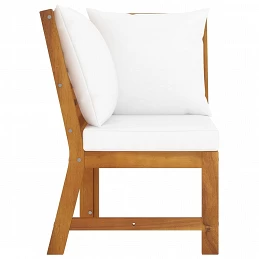 Acquista Set Divani da Giardino 3 pz con Cuscini Crema in Legno Acacia con riferimento GHV-311834 della ditta GARDENHOME
