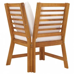 Acquista Set Divani da Giardino 3 pz con Cuscini Crema in Legno Acacia con riferimento GHV-311834 della ditta GARDENHOME