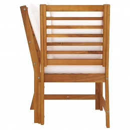 Acquista Set Divani da Giardino 3 pz con Cuscini Crema in Legno Acacia con riferimento GHV-311834 della ditta GARDENHOME