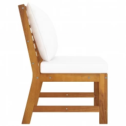Acquista Set Divani da Giardino 3 pz con Cuscini Crema in Legno Acacia con riferimento GHV-311834 della ditta GARDENHOME
