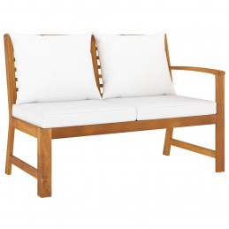 Acquista Panca da Giardino 114,5 cm con Cuscino Crema Massello di Acacia con riferimento GHV-311838 della ditta GARDENHOME
