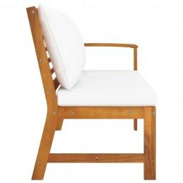 Acquista Panca da Giardino 114,5 cm con Cuscino Crema Massello di Acacia con riferimento GHV-311838 della ditta GARDENHOME