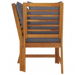 Acquista Divano Angolare Modulare Cuscini Grigio Scuro Massello Acacia con riferimento GHV-311841 della ditta GARDENHOME