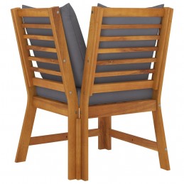 Acquista Divano Angolare Modulare Cuscini Grigio Scuro Massello Acacia con riferimento GHV-311841 della ditta GARDENHOME