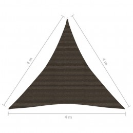 Acquista Vela Parasole 160 g/m² Marrone 4x4x4 m in HDPE con riferimento GHV-311808 della ditta GARDENHOME
