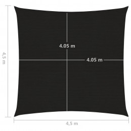 Acquista Vela Parasole 160 g/m² Nera 4,5x4,5 m in HDPE con riferimento GHV-311717 della ditta GARDENHOME