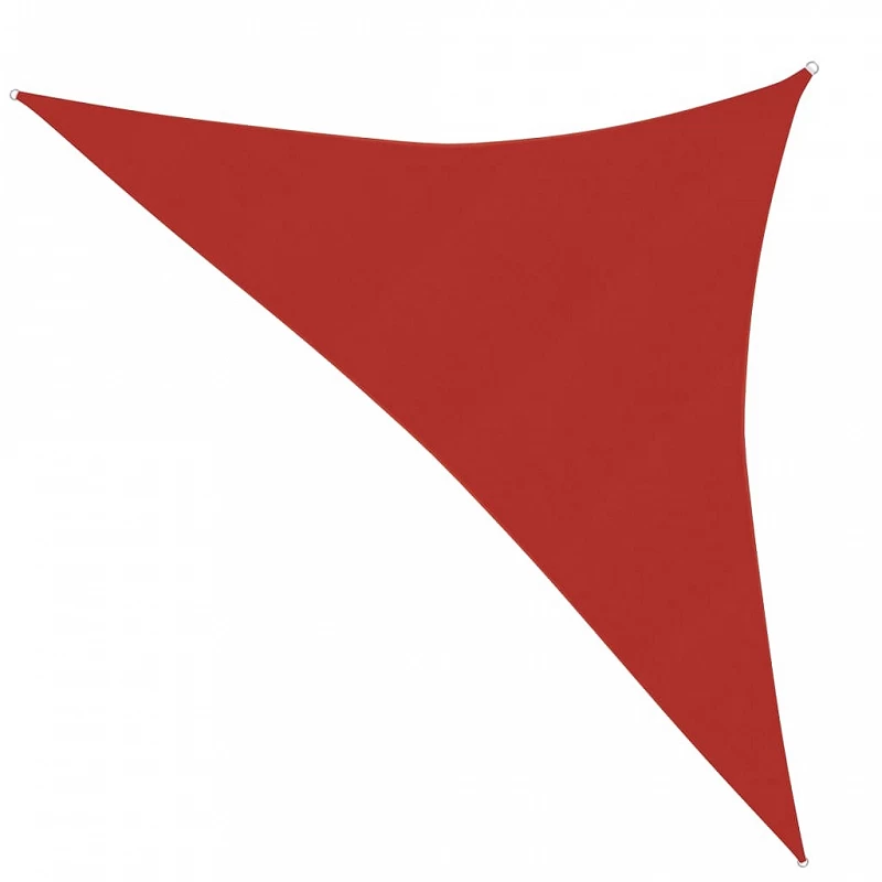 Acquista Vela Parasole 160 g/m² Rossa 3,5x3,5x4,9 m in HDPE con riferimento GHV-311642 della ditta GARDENHOME