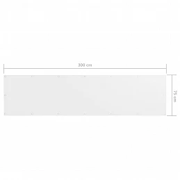 Acquista Paravento da Balcone Bianco 75x300 cm in Tessuto Oxford con riferimento GHV-134888 della ditta GARDENHOME
