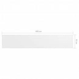 Acquista Paravento da Balcone Bianco 75x400 cm in Tessuto Oxford con riferimento GHV-134889 della ditta GARDENHOME