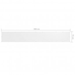 Acquista Paravento Balcone Bianco 75x500 cm in Tessuto Oxford con riferimento GHV-134890 della ditta GARDENHOME