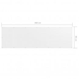 Acquista Paravento da Balcone Bianco 90x300 cm in Tessuto Oxford con riferimento GHV-134892 della ditta GARDENHOME