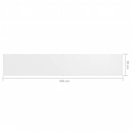 Acquista Paravento da Balcone Bianco 90x500 cm in Tessuto Oxford con riferimento GHV-134894 della ditta GARDENHOME
