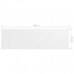 Acquista Paravento Balcone Bianco 120x400 cm Tessuto Oxford con riferimento GHV-134897 della ditta GARDENHOME