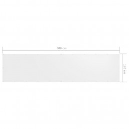 Acquista Paravento Balcone Bianco 120x500 cm in Tessuto Oxford con riferimento GHV-134898 della ditta GARDENHOME