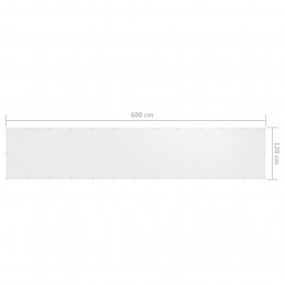 Acquista Paravento Balcone Bianco 120x600 cm in Tessuto Oxford con riferimento GHV-134899 della ditta GARDENHOME