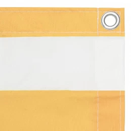 Acquista Paravento Balcone Bianco e Giallo 120x600 cm Tessuto Oxford con riferimento GHV-134911 della ditta GARDENHOME