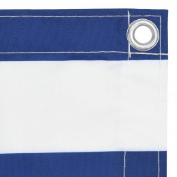 Acquista Paravento Balcone Bianco e Blu 120x300 cm Tessuto Oxford con riferimento GHV-134920 della ditta GARDENHOME