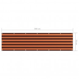 Acquista Paravento Balcone Arancione e Marrone 75x300 cm Tessuto Oxford con riferimento GHV-134924 della ditta GARDENHOME