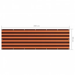 Acquista Paravento Balcone Arancione e Marrone 90x300 cm Tessuto Oxford con riferimento GHV-134928 della ditta GARDENHOME