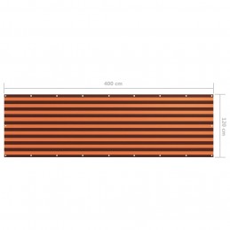 Acquista Paravento Balcone Arancione e Marrone 120x400 cm Tessuto Oxford con riferimento GHV-134933 della ditta GARDENHOME