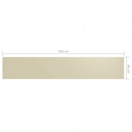 Acquista Paravento da Balcone Crema 90x500 cm Tessuto Oxford con riferimento GHV-134954 della ditta GARDENHOME