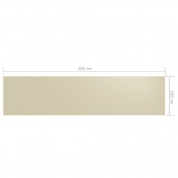 Acquista Paravento da Balcone Crema 120x500 cm Tessuto Oxford con riferimento GHV-134958 della ditta GARDENHOME