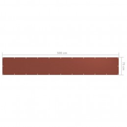 Acquista Paravento da Balcone Terracotta 75x500 cm Tessuto Oxford con riferimento GHV-134974 della ditta GARDENHOME